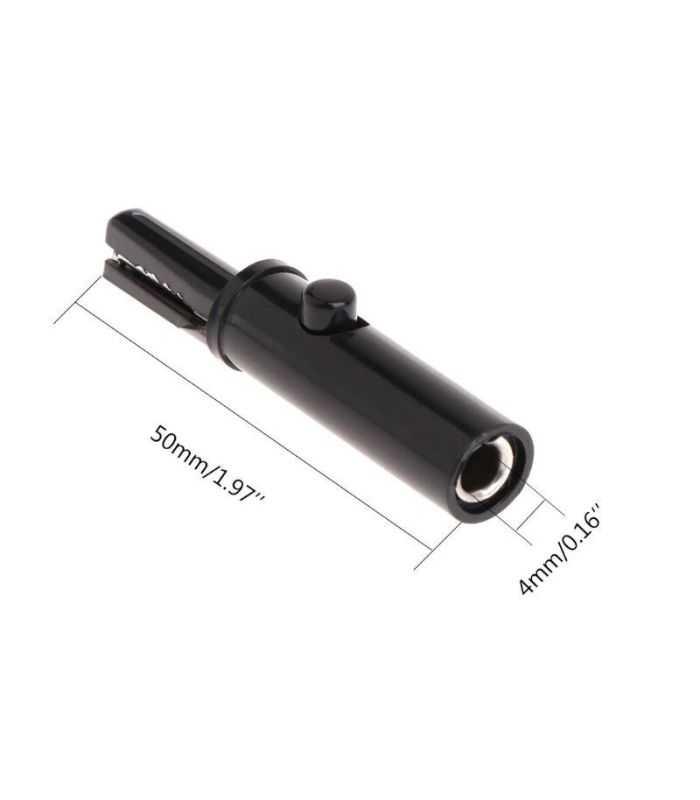 Crocodil 51 Mm Total Izolat Banana Pentru Multimetru 1buc Rosu Sau Negru