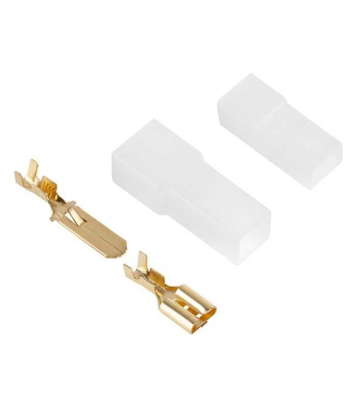 Cupla 1 contact cu protectie papuc auto 1x tata+mama 6.3mm