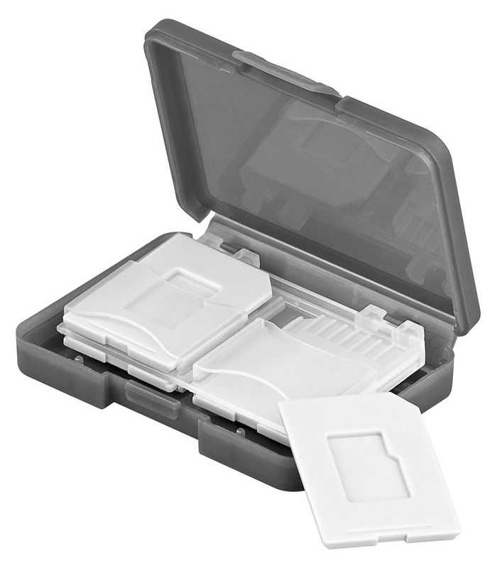 Cutie de stocare 4 carduri de memorie SD/Micro SD/MMC Goobay 95349