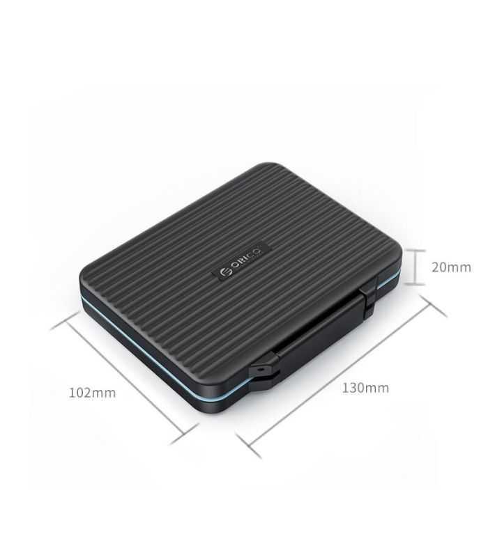 Cutie Protectie 6x Card Sd 4x Card Microsd 1x Compactflash 1x Card Reader 130x102x21mm Neagra Orico Phcd 6 Bk