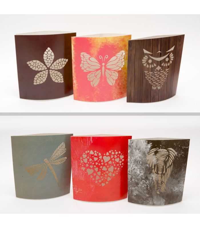 Decoratie De Masa Cu Led Rgb 2 X Aaa Diferite Modele 15x16 Cm Family Decor 56506a