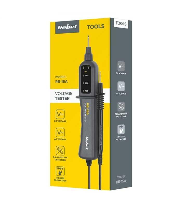 Detector Tensiune Ac Dc 110v 220v 400v Rebel Rb 15a