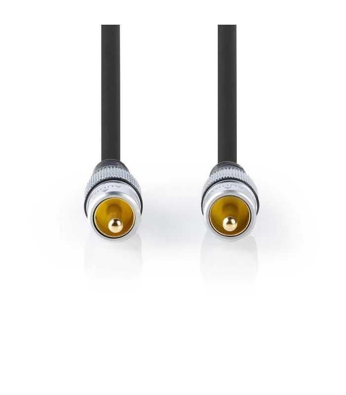 Digital Audio AV Cablu 1x RCA tata - 1x RCA tata 1.5m placat cu aur Nedis 5 digital audio av cablu 1x rca tata 1x rca tata 15m placat cu aur nedis 1