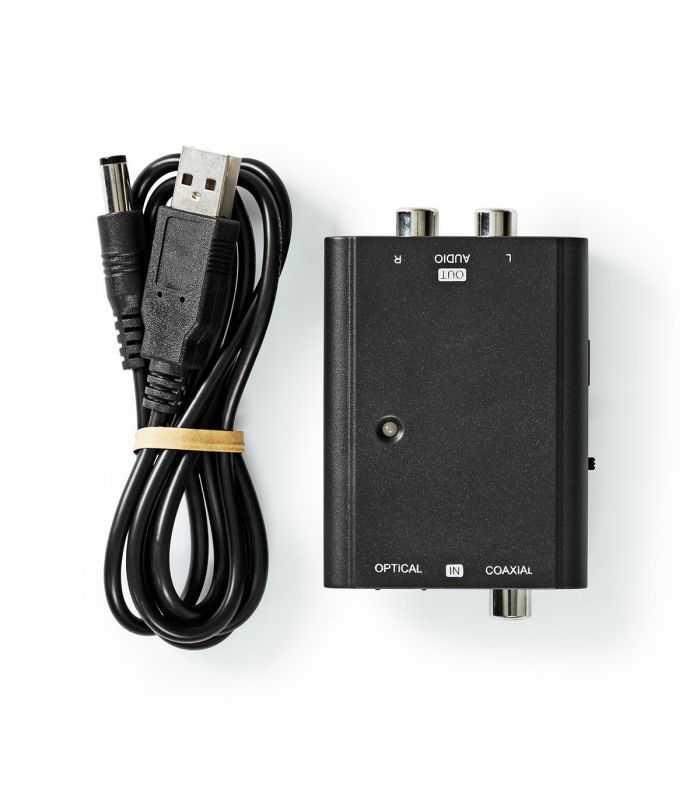 digital la stereo audio convertor audio digital in stereo digital rca mama toslink mama 2x rca stereo mama nedis 1