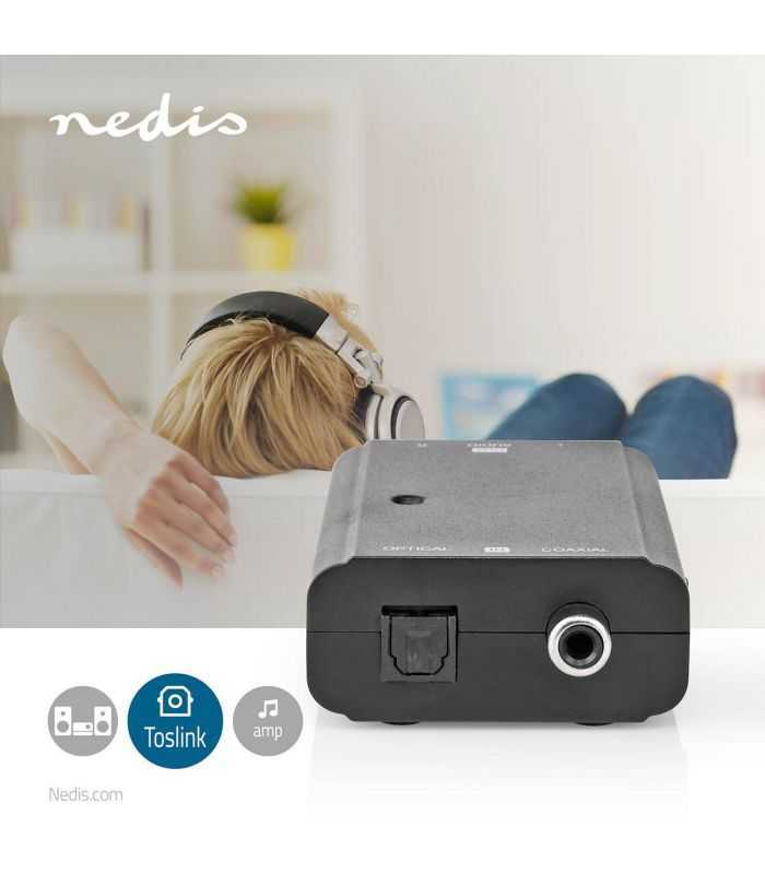 digital la stereo audio convertor audio digital in stereo digital rca mama toslink mama 2x rca stereo mama nedis 3