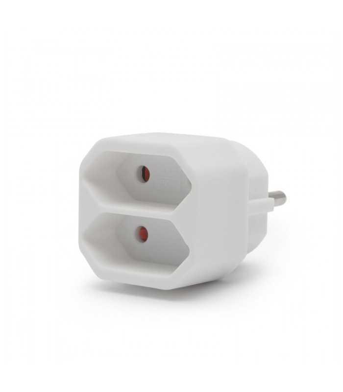 Distribuitor dublu 2x Euro de perete cu pamantare delight