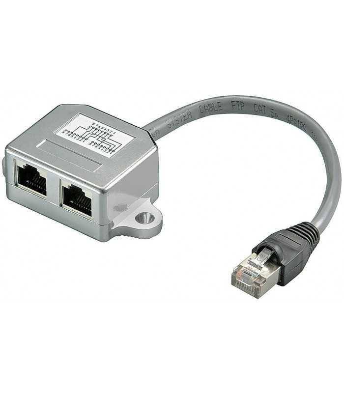 distribuitor rj45 la 2x rj45 mama goobay 3