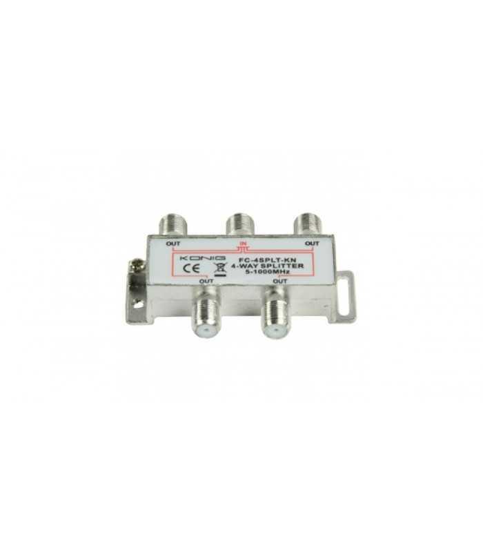 distribuitor semnal tv 4 cai 862 mhz konig 1