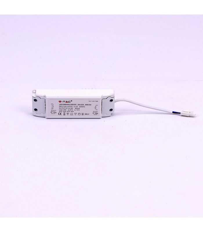 driver pentru panou led 29w 25 36vdc 800ma a ip20 v tac 1