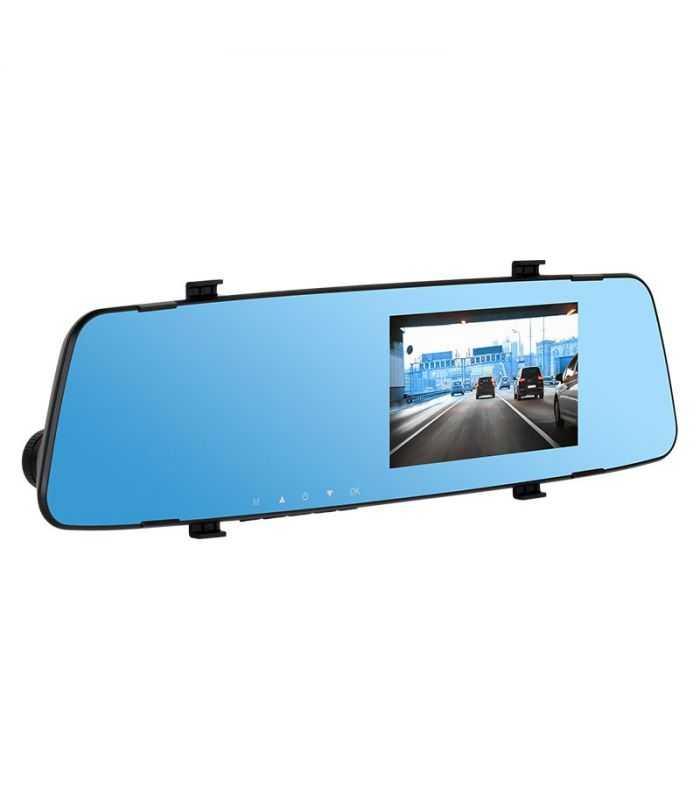 Dvr Auto Cu Camera Fata 1080p Spate Vga In Oglinda L100 Peiying Basic Py Dvr030