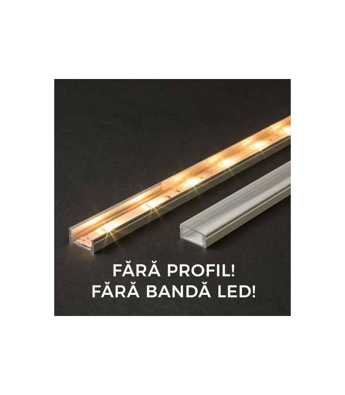Ecran transparent pentru profil aluminiu LED 2000mm 41010T2 Phenom