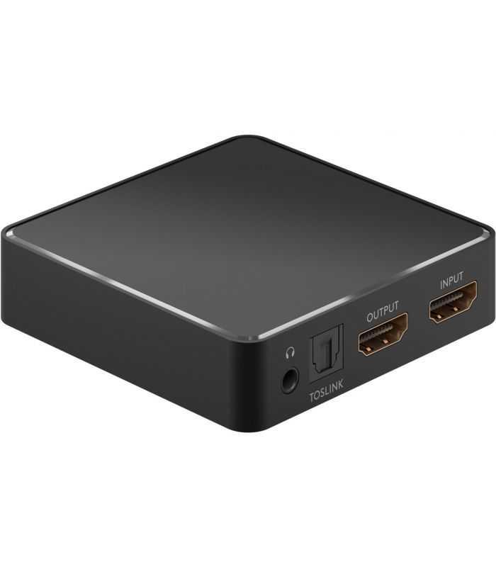 Extractor audio HDM 4K 30Hz V1.4 - HDMI TOSLINK JACK 3.5 mm audio casti Goobay 58469