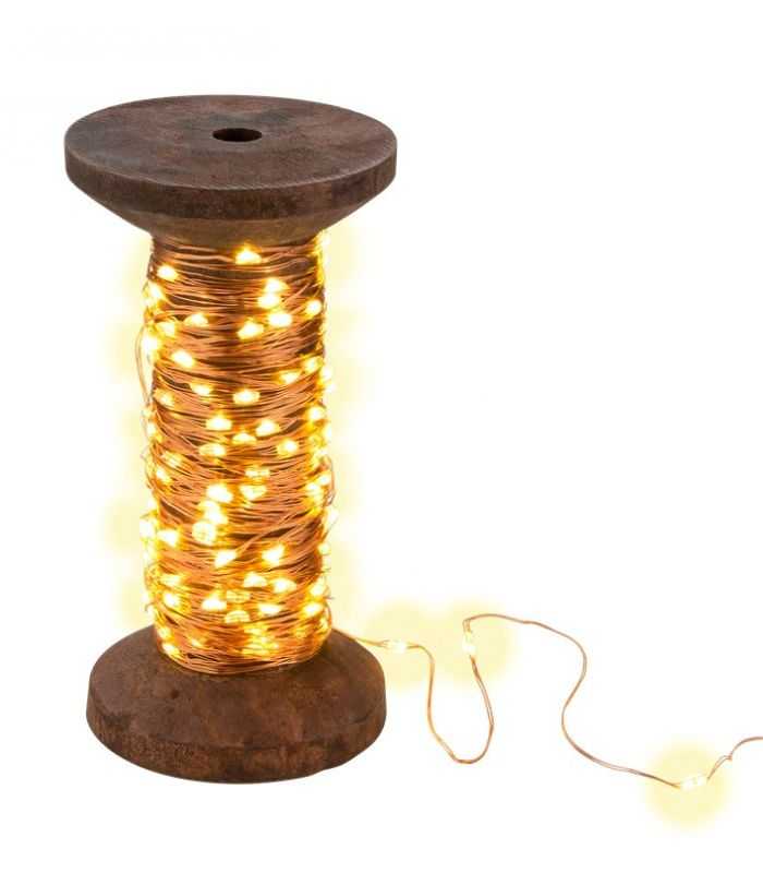 Fir 15m 150 Micro Led Alb Cald 2700k 2w 3lm 5v Cu Cablu Usb 3m Si Intrerupator 60342 Goobay