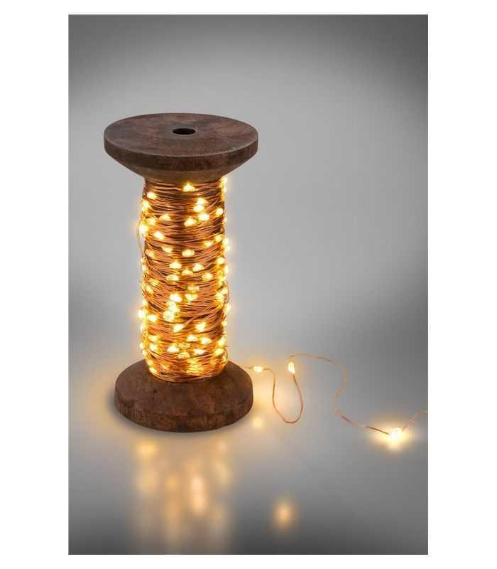 Fir 15m 150 Micro Led Alb Cald 2700k 2w 3lm 5v Cu Cablu Usb 3m Si Intrerupator 60342 Goobay