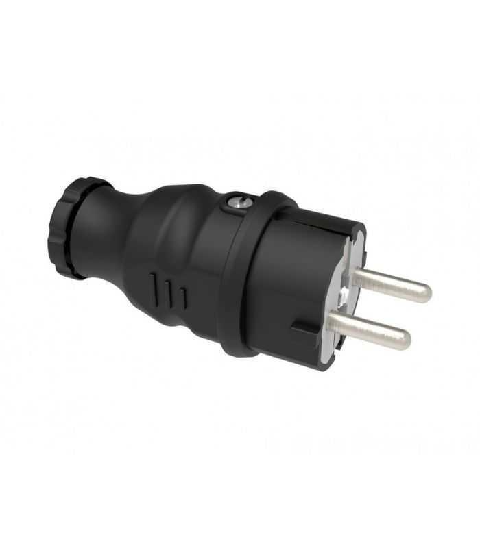 Fisa schuko cauciuc Bemis BK1-1402-2011 2P+E 16A 250V IP44 negru