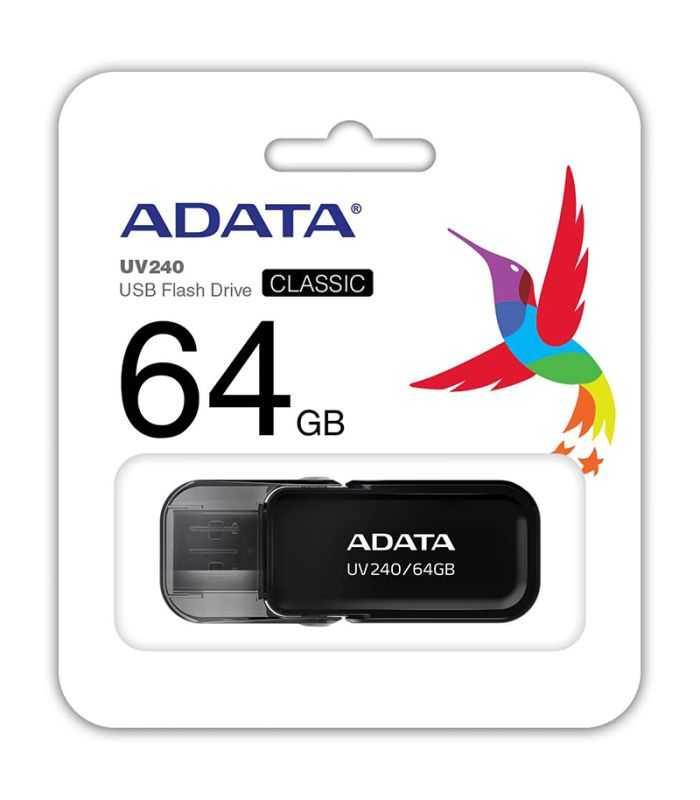 Flash Drive USB 2.0 64GB UV240 ADATA AUV240-64G-RBK