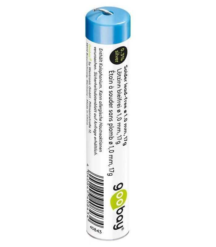 Fludor 1mm fara plumb cu argint cupru staniu flux 217 C 17gr Goobay