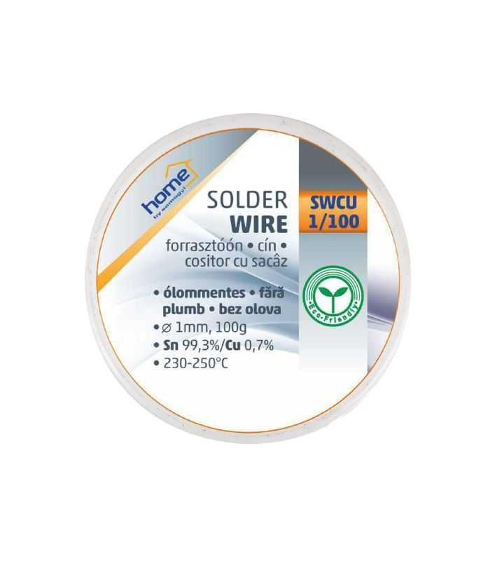 Fludor Fara Plumb 1mm 100gr Cositor Cu Sacaz 22 Sn97 Cu05 227c Home