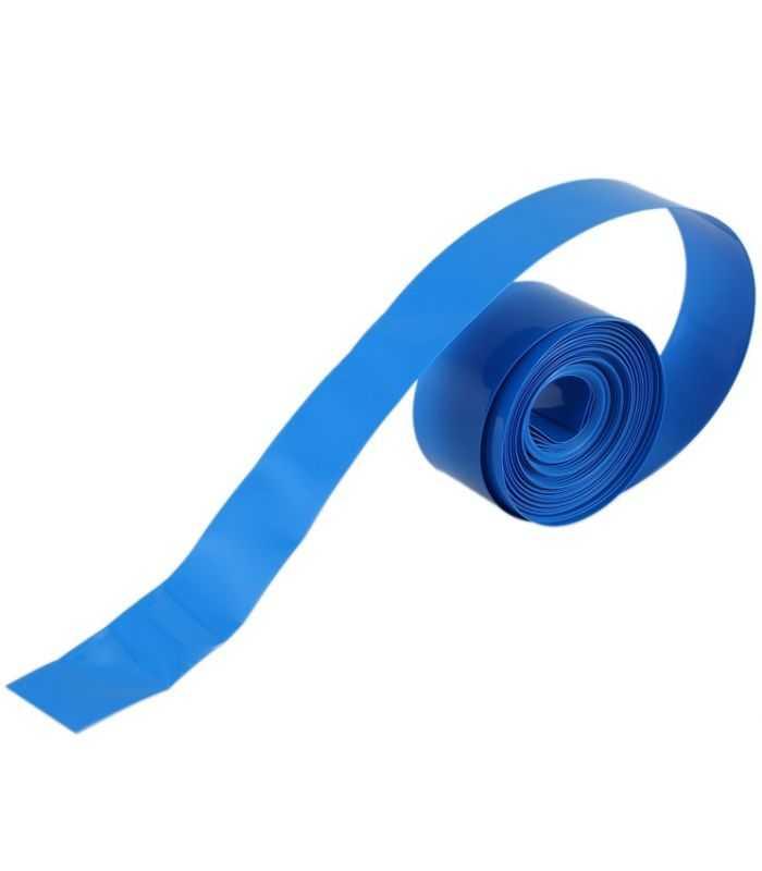 Folie termocontractabila pentru 18650 albastru 70mm 1m