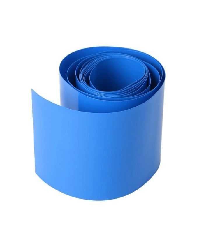 Folie termocontractabila pentru Li-ion 18650/26650/etc. 280mm 1m albastru