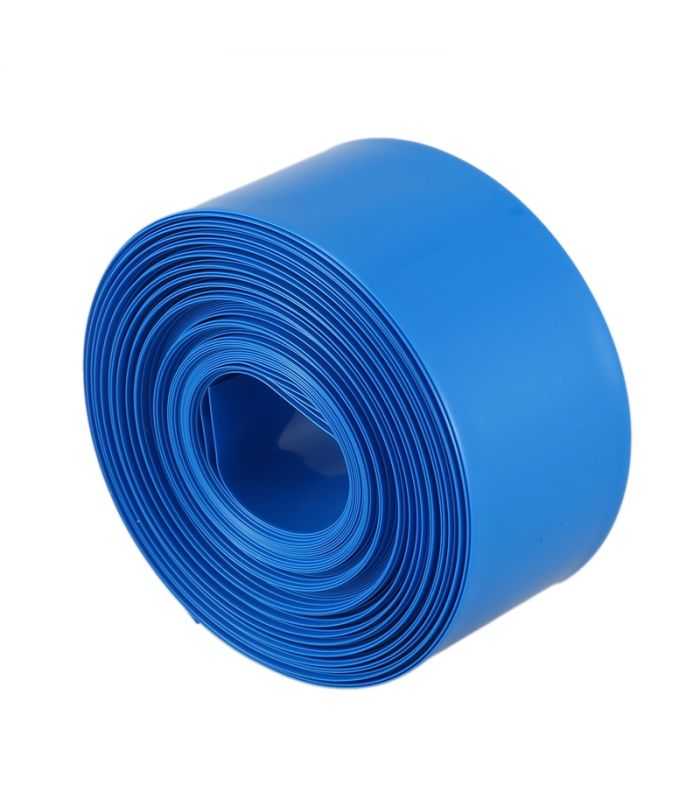 Folie termocontractabila pentru Li-ion 18650 albastru 165mm 1m