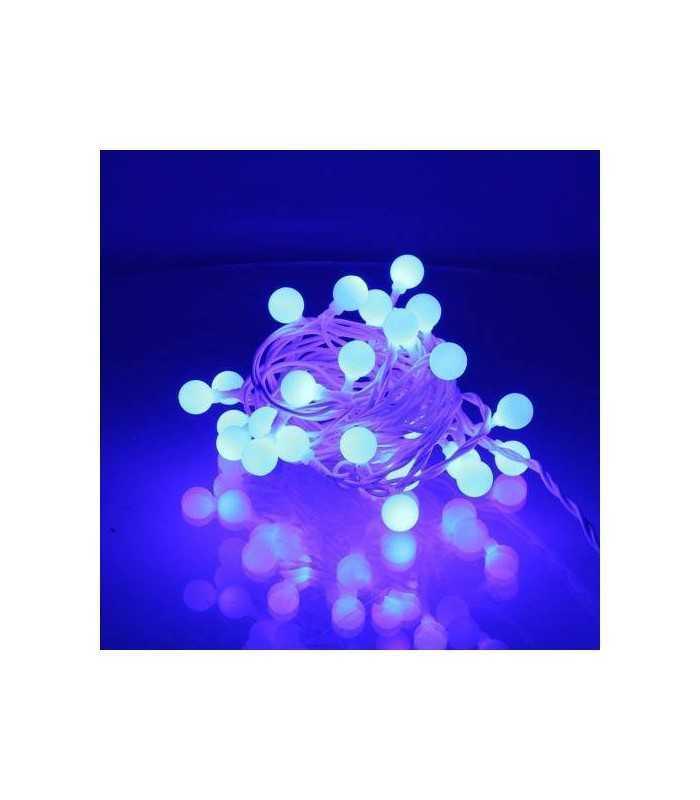 Ghirlanda luminoasa cu sfere albastre 30 LED-uri 4.35m well