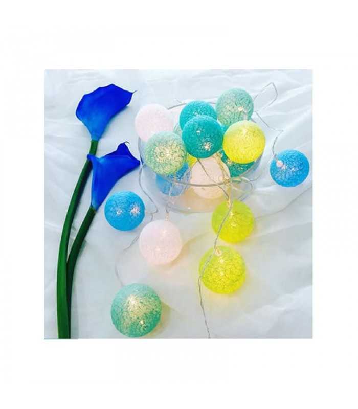 globuri colorate iluminate led alb cald decorativ platinet set 10buc 6cm 165m 2x aa 3v 4
