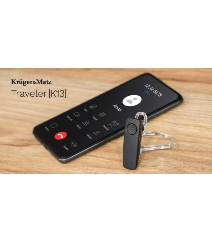 Headset Casca Bluetooth Traveler K13 Krugermatz Km0601