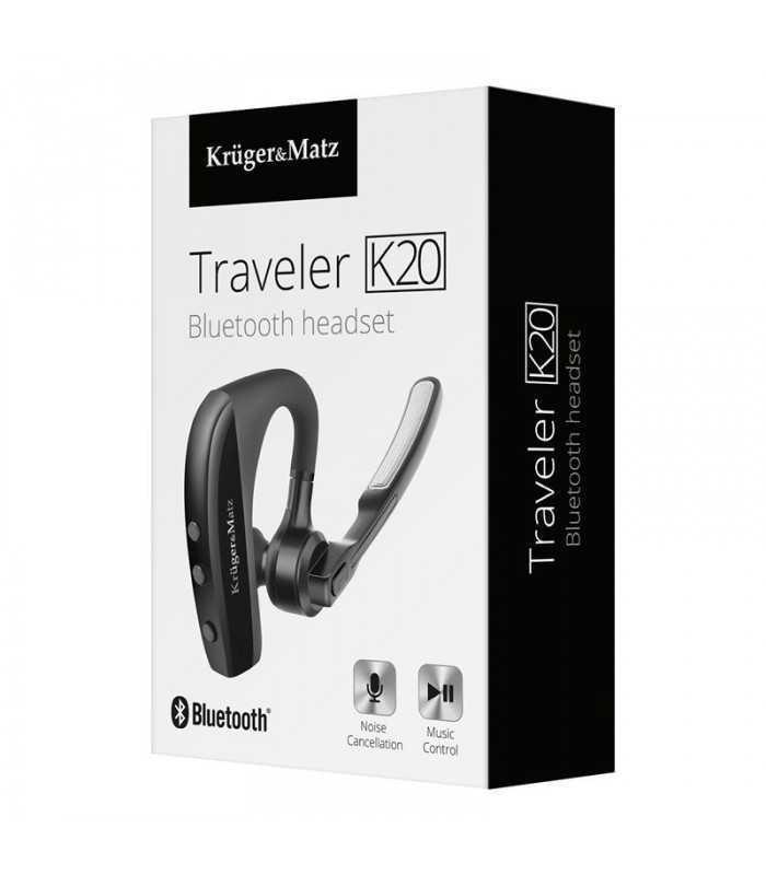 Headset casca BLUETOOTH TRAVELER K20 KRUGER&MATZ 14 headset casca bluetooth traveler k20 krugermatz 5