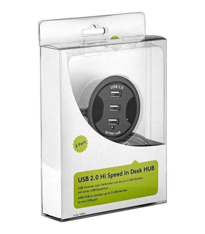 hub 3x usb 20 pentru birou goobay 1