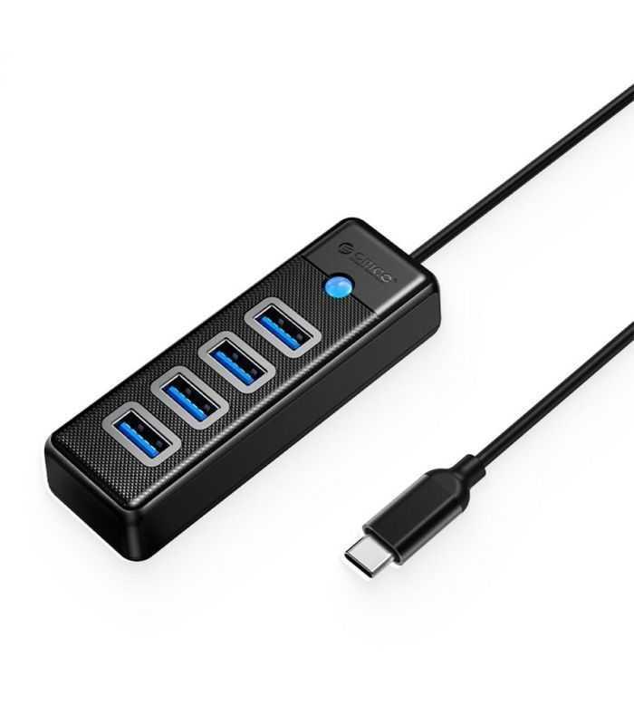 Hub 4x Usb30 Usb Type C 15cm Negru Orico Pw4u C3