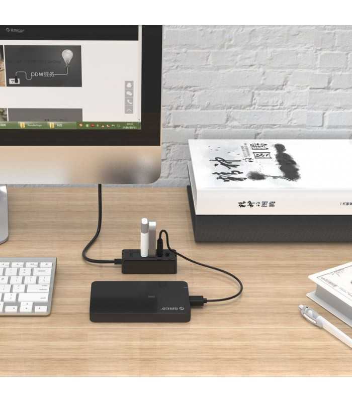 hub orico w5p u2 4 port usb 20 cu cablu de date de 100cm 4