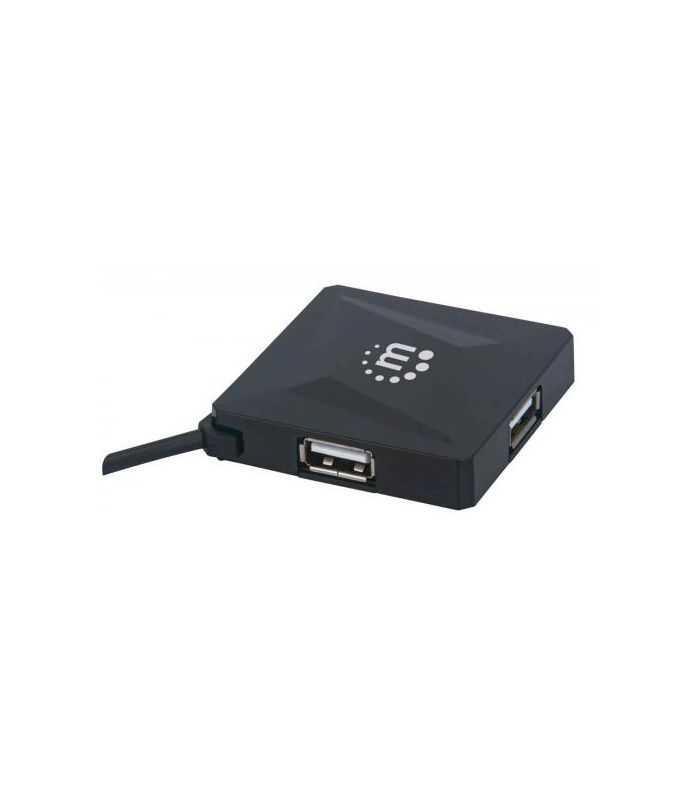 HUB USB 2.0 cu 4 porturi 164818 Manhattan negru