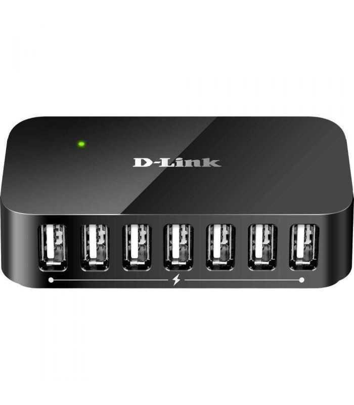 HUB USB 2.0 cu 7 porturi D-Link DUB-H7 cu alimentare la retea