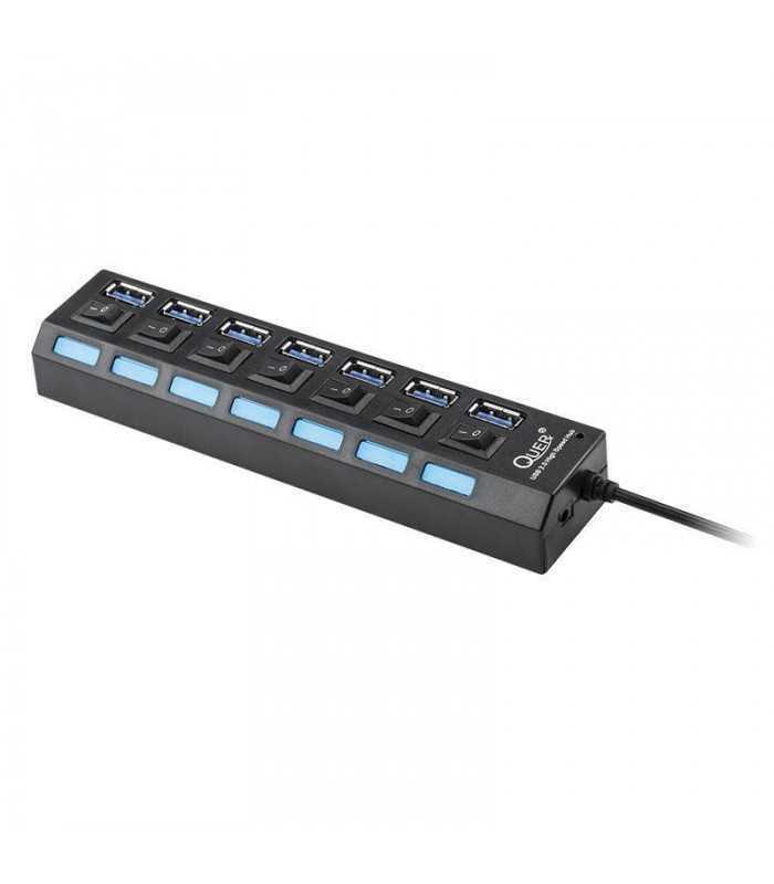 HUB USB 3.0 7 porturi QUER PRO