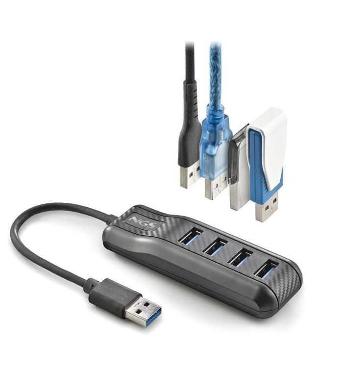 Hub Usb 30 Ngs Port 30 4 Porturi Negru