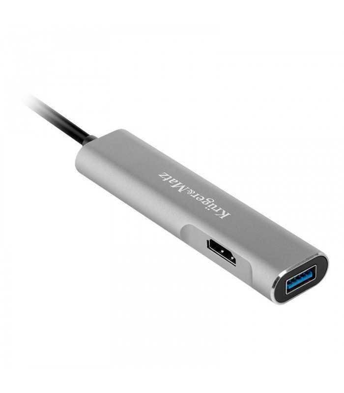 hub usb type c hdmi usb30 sd microsd usb type c krugermatz 2