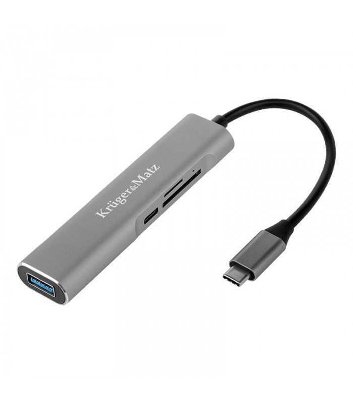 HUB USB Type C - HDMI USB3.0 SD MICROSD +USB Type C KRUGER&MATZ