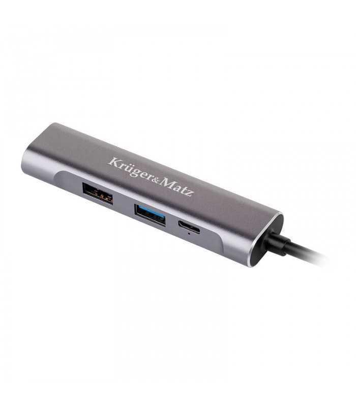 hub usb type c hdmi usb30 usb 20 usb type c krugermatz 1