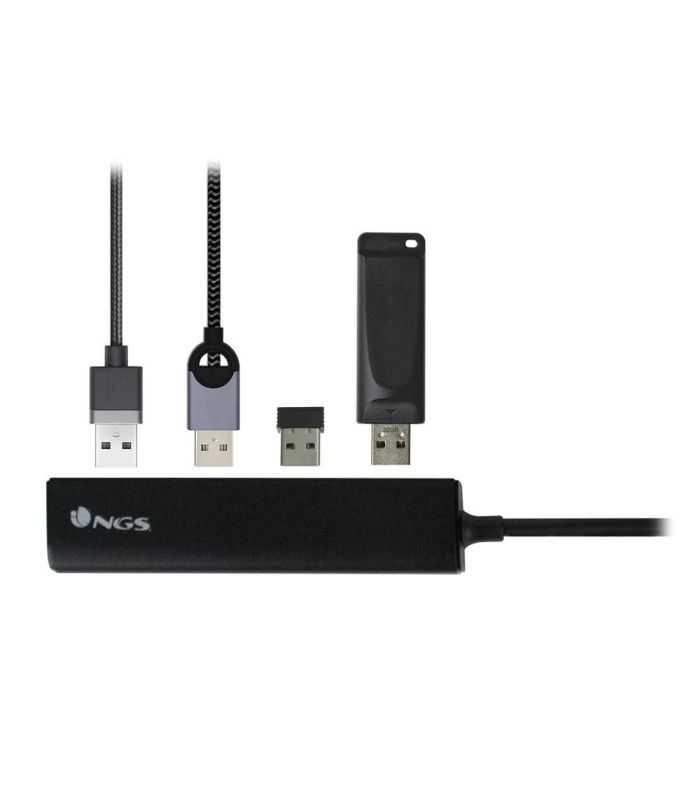 Hub Usb Type C Ngs Wonder Hub4 4 Porturi Usb 30 Negru