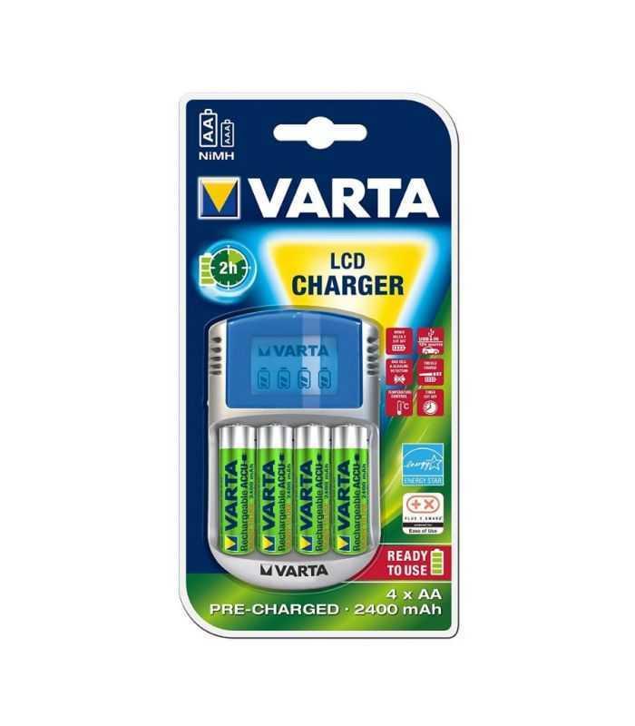 Incarcator AA AAA cu 4x acumulatori AA 2600mAh LCD Charger 57070 201 451 Varta