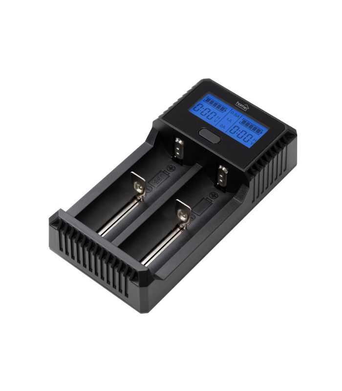 Incarcator acumulatori 2x Li-ion/Ni-Mh protectie la scurtcircuit supratensiune detectie polaritate inversa HOME