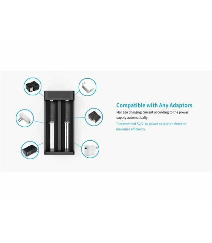 Incarcator Acumulatori Li Ion 2 Canale Micro Usb Mc2 Plus Xtar