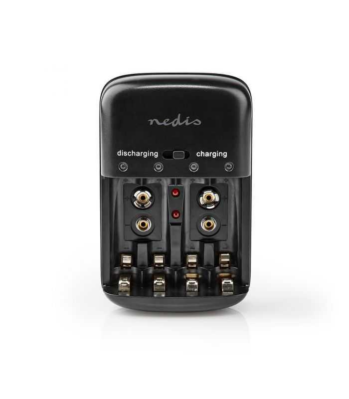 Incarcator acumulatori NiMH AA/AAA/E-Block 9V Nedis