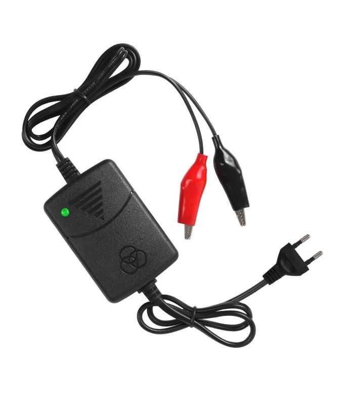 Incarcator acumulatori pentru VRLAB 12V 1A plumb-acid/gel alimentare 230V cu 2x crocodil