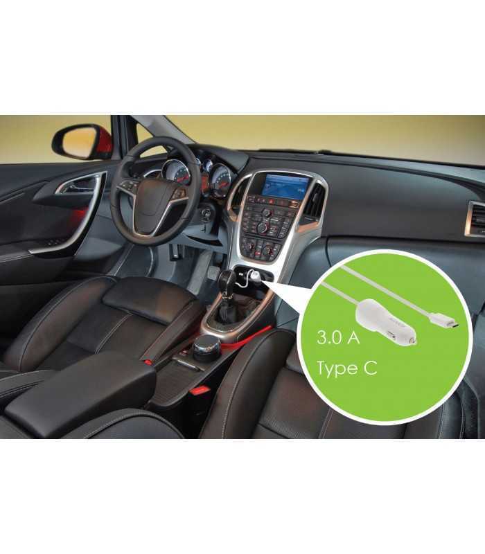 incarcator auto 12 24v usb type c 3a alb sweex 4