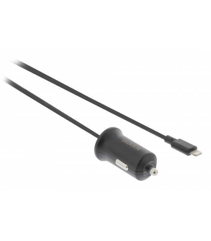 incarcator auto 24a apple lightning negru sweex 2