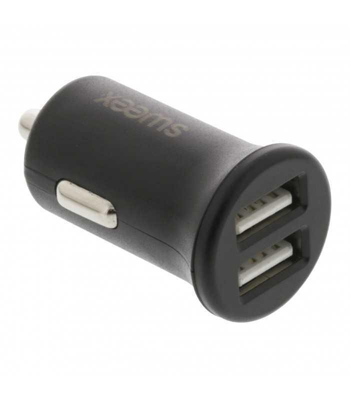 incarcator auto 2x usb 24a negru sweex 3