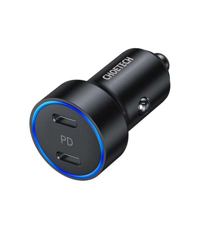 incarcator auto 2x usb type c pd 30 36w choetech c0054 1