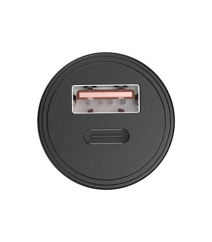 Incarcator Auto Choetech Tc0006 V2 1x Usb Type C 1x Usb A 30w Qc 30 Power Delivery Negru